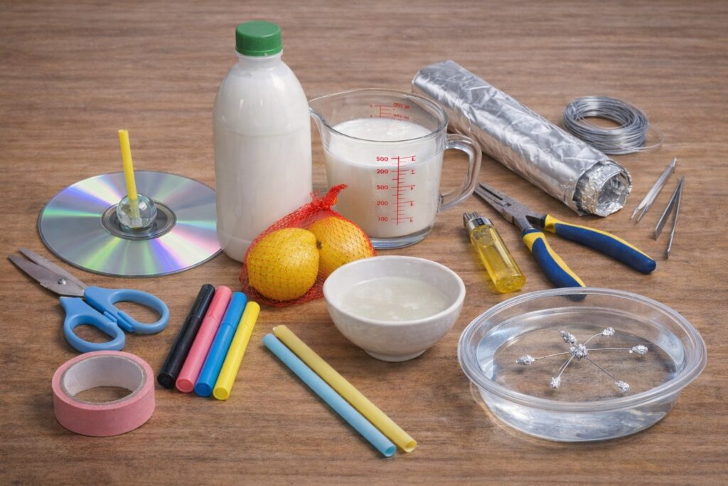 自由研究にしにくい実験に使うものをイメージ化